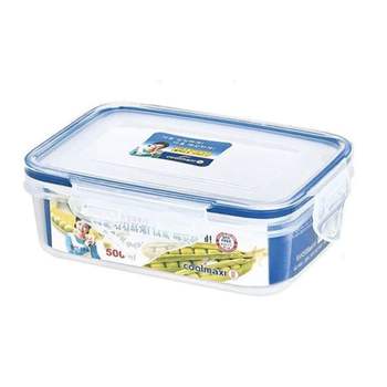 쿨맥시 859QBQ73 밀폐용기 냉장고 정리 반찬통 직사각 500ml 1P