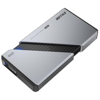 [해외] 버팔로 2TB 포터블 SSD 외장형 USB4 Gen3x2 Type-C 고속 읽기 3,800MB/s exFAT SSD-PE2.0U4SA/N