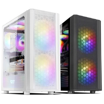 DARKFLASH DK360 MESH RGB 강화유리 화이트 (미들타워)