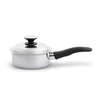 암웨이 퀸 Ti 소형 소스팬 1L 통3중 편수냄비 스테인리스냄비 스텐 찜 삶기 눈금