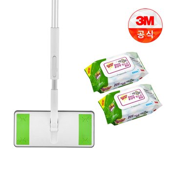 올터치 막대걸레+베이직 더블액션 물걸레 60매