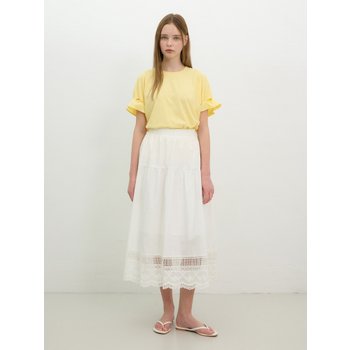 [신세계백화점][On-line exclusive] 스칼럽 레이스 밴딩 스커트 OH5MS586