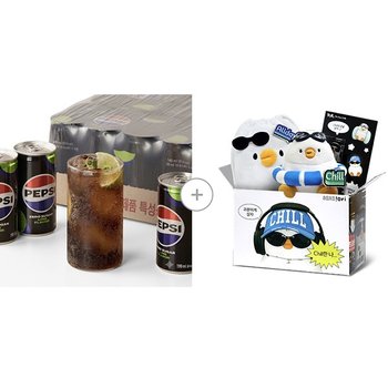 <b>펩시</b> <b>제로</b>슈거 <b>라임</b>향 190ml X 30입 + 베베더오리 굿즈 기획