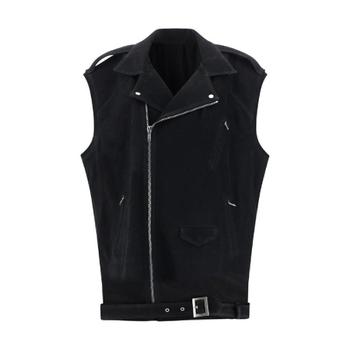 Rick Owens 집업 가죽 바이커 질레 RP01D2762LCK 09 TP946381206