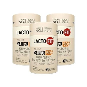 종근당건강 락토핏 생유산균 50대 2g 60포 3개/mjc
