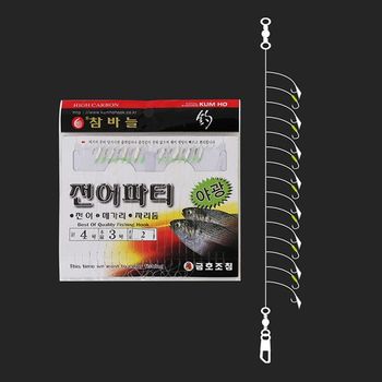 금호 15본 전어 파티 야광 어피 채비 참바늘 KS 404 메가리 자리돔_P335898279