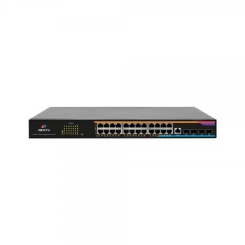 이지넷유비쿼터스 NEXTU 피우란 24포트 TP POE BT90W + 10G SFP+ L3 POE스위치 POE8028L3-10G