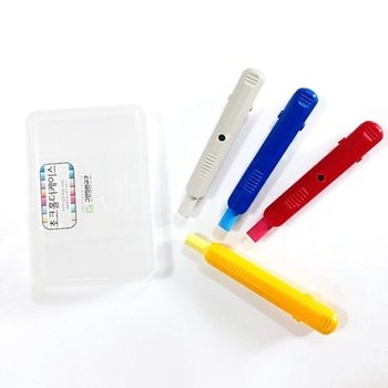 [VC70680Q]그린초크홀더 칠판 세트(4색 4입+케이스1개)