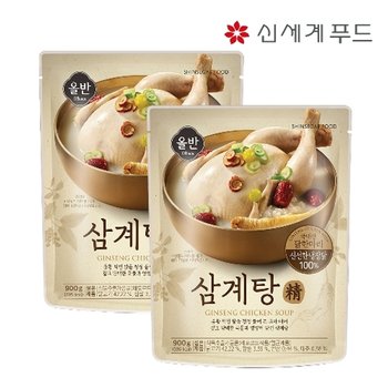 (주)신세계푸드 [올반] 삼계탕 정 900g x 2팩