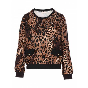 [해외] 여성 스웨트셔츠 스웨터 Brown TF5124JS182M9701 애니멀 프린트 /8