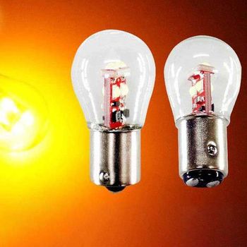 12V S25 LED 램프 옐로우 깜빡이 브레이크 교체 도어램프 LED전구