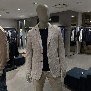 이태리 FORTEX 미니멀 패턴 조직물 저지 재킷 RY6111P01A_s