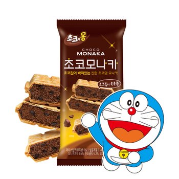 초코에몽 초코모나카 140mlX12개입/초코칩이 박혀있는 진한 초코맛 모나카