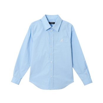 M 캉골긴팔티 CQK KSEW-SH70820LU 우먼스 솔리드 셔츠 7082 라이트블루