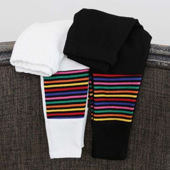 알록 BH39FN97 달록한 무지개 패치 유아동복 하의 레깅스