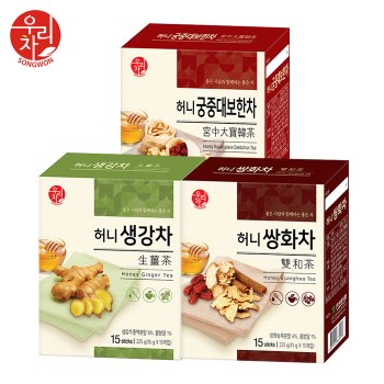 (주)송원식품 송원 허니 생강차 +쌍화차 +궁중대보한차 (45포)