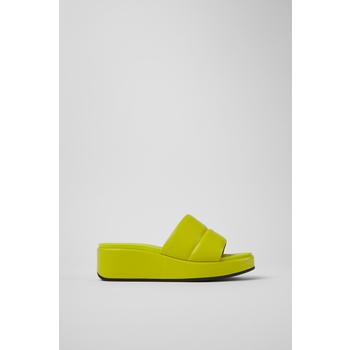 [해외] 캠퍼 그린 가죽 플랫폼 샌들 Misia / K201507-001 GREEN