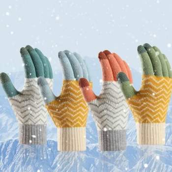 남성 OK96NC68 귀여운 데일리 여성 스타일 보온 컬러풀 니트 겨