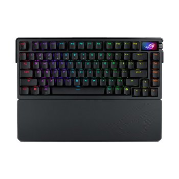 [해외] 아수스 ROG Azoth Extreme 키보드 75% 레이아웃 핫스왑, 3중 소음 감소, OLED