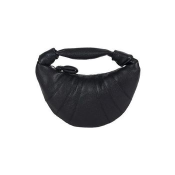 르메르 포춘 크루아상 소프트 그레인 레더 토트백 미니 블랙 154282203