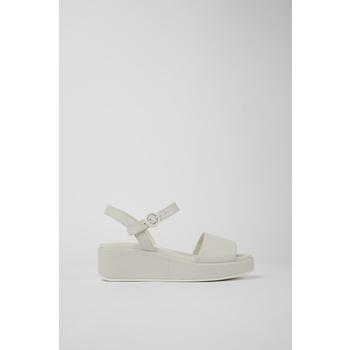 [해외] 캠퍼 플랫폼 스트랩샌들 Misia 여성 화이트 레더 / K200564-038 WHITE