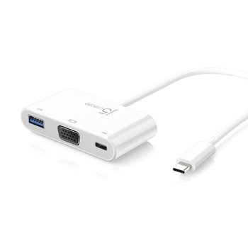 JCA378 j5create USB Type-C to VGA & USB 3.0 with Power Delivery/Type-C to VGA 디스플레