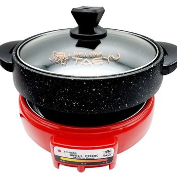 전기 요리기구 분리형 거북표 냄비 1.2L 웰쿡 전자쿠커 주방 필수 아이템 전기쿠커 전기냄비