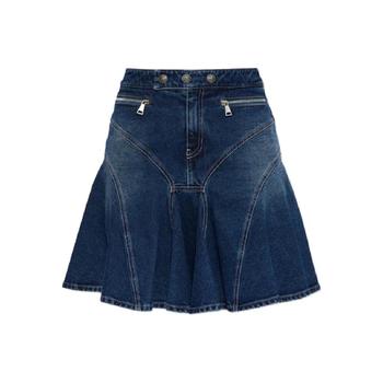 25 FW 베르사체 지퍼 디테일 미니 스커트 79HAE855DW009VF1 TP442390110