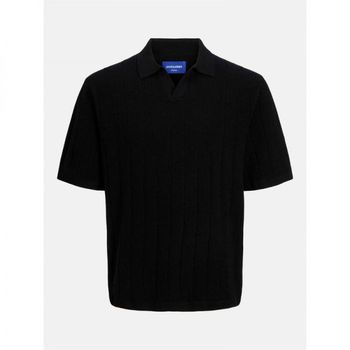 Jack and Jones 잭 앤 존스 스플릿 넥 니트 - 블랙 7626648