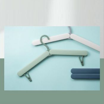 휴대용 OAE408R1 접이식 옷걸이 그린 여행용 폴딩