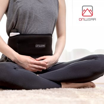 온웨어 무선 원적외선 발열복대 허리찜질기 MOW-B1 캠핑 낚시 방한 보온 생리통 수족냉증