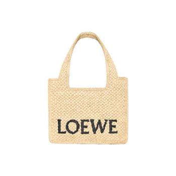 [해외] 로에베 미니 로에베 폰트 토트 인 라피아 내츄럴 A685V46X01-2123