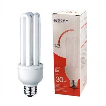 E26 JYN506Q9 전구색 삼파장 장수램프 EL 30W 형광램프