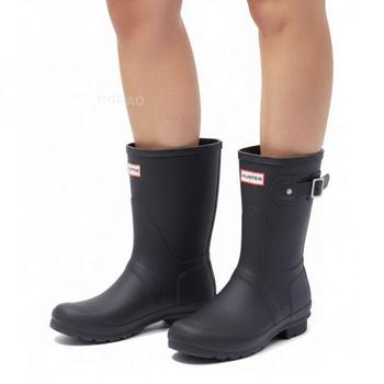 헌터 Original Short Black WFS1000RMA BLK 오리지날 숏 레인부츠