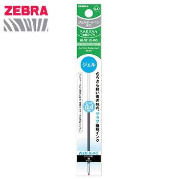JMds 제브라 NJK 젤잉크 리필심 0.4 (사라사 다색펜 멀티펜 전용심) (그린) 1다스 (10개입)