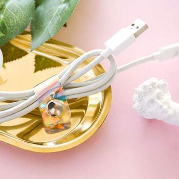 똑딱이 케이블 타이 4P 이어폰줄감개 이쁜 선정리