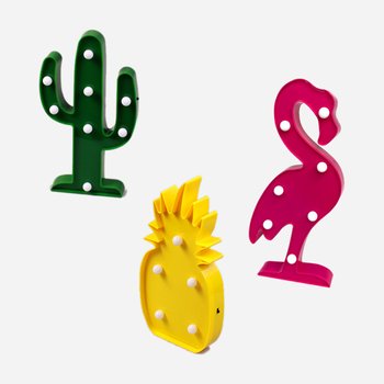 감성 캠핑 LED 무드등 인테리어 조명 (건전지형) 선인장 구름 플라밍고 별 파인애플