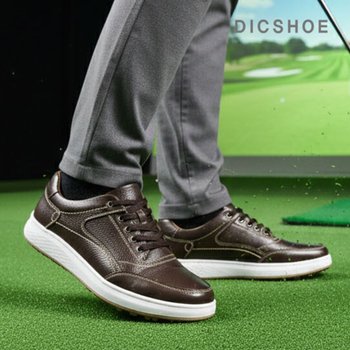 딕슈 남성 소가죽 스티치 스파이크리스 멀티 골프화 스니커즈 4cm SKMS417