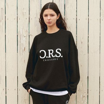 [당일발송/빅사이즈] 크로스닷 씨알에스 오버핏 여성 맨투맨 티셔츠 커플 루즈핏 긴팔 CMS_0013