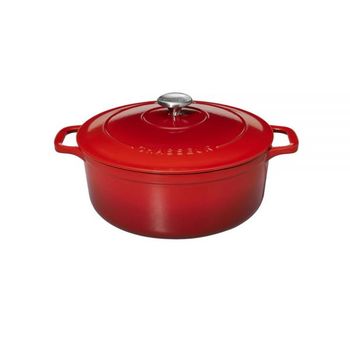 CHASSEUR 무쇠주물 양수냄비 20cm (PUC472058) (루비 레드)