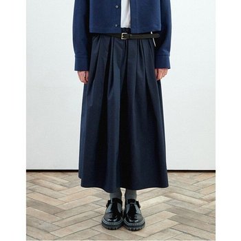[MOMEN] Every Moment Shirring Skirt- Navy _XMTDKYFA41156