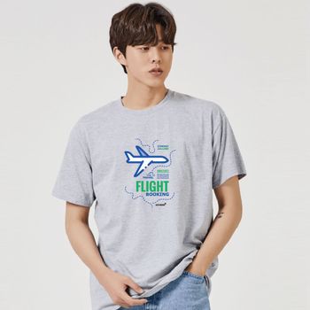 여름반팔티 키밍 비행기 항공권 예약 그래픽 캐쥬얼 반팔티