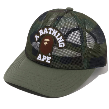 [해외] 베이프 모자 1ST CAMO COLLEGE PATCHED MESH CAP 1M30-180-010