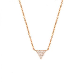 [해외] Sole Du Soleil 우먼 Lupine 컬렉션 18k RG Plated Triangle 패션 목걸이 SDS10784NO 1312746