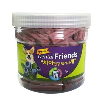 강아지 껌간식 댕댕스타 덴탈 프랜드 300g 블루베리  (W2A8D5C)