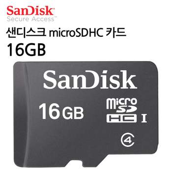 SanDisk microS 카드 (16GB) SD카드 메모리 마이크로 저장