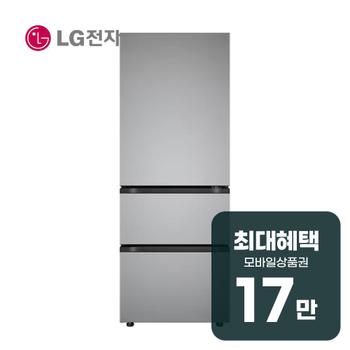 LG 디오스 오브제컬렉션 김치톡톡 3도어 김치냉장고 327L Z330MPSF11 렌탈 60개월 월 62600원