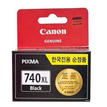 캐논 PG-740XL (검정/정품잉크//14ml/Y) 부품 소모품 자재 파츠
