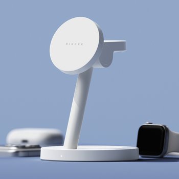 링케 Qi2 25W 3in1 마그네틱 무선 충전 스탠드 맥세이프 거치대 애플워치 갤럭시워치 호환