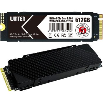 [해외] 윈텐 SSD 512GB M.2 2280 NVMe PCIe Gen4x4 읽기 7000MB s 쓰기 4000MB s 3D NAND 히트